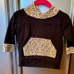 Black and cheetah print matching sweats